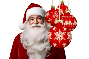 PNG. Trasparente, Primo piano di Babbo Natale per decorazione Natale e Capodanno