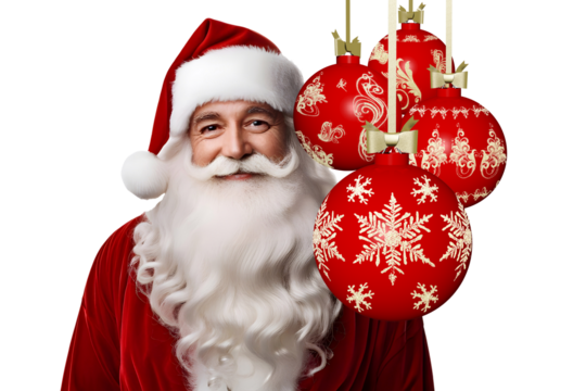 PNG. Trasparente, Primo piano di Babbo Natale per decorazione Natale e Capodanno
