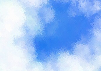 Soft Blue and White Abstract Background with Pixelated Texture and Gentle Gradient Effects