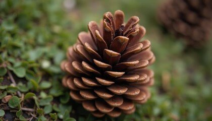  Natural beauty  A pine cones intricate design