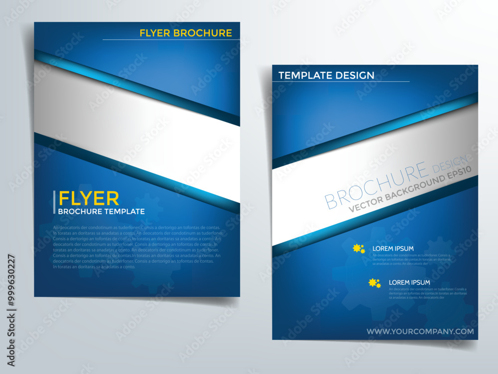 Poster header flyer business brochure vector graphic with space for text and message design