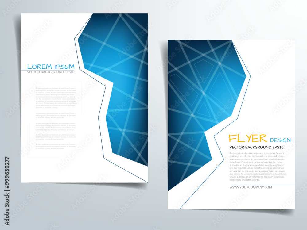 Aufkleber header flyer business brochure vector graphic with space for text and message design