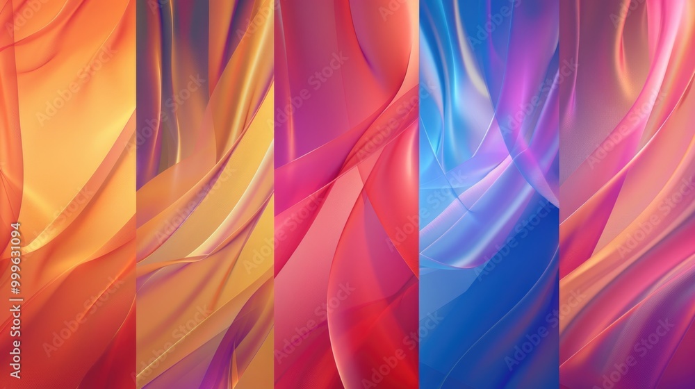 Poster a collection of four different colored backgrounds for various uses