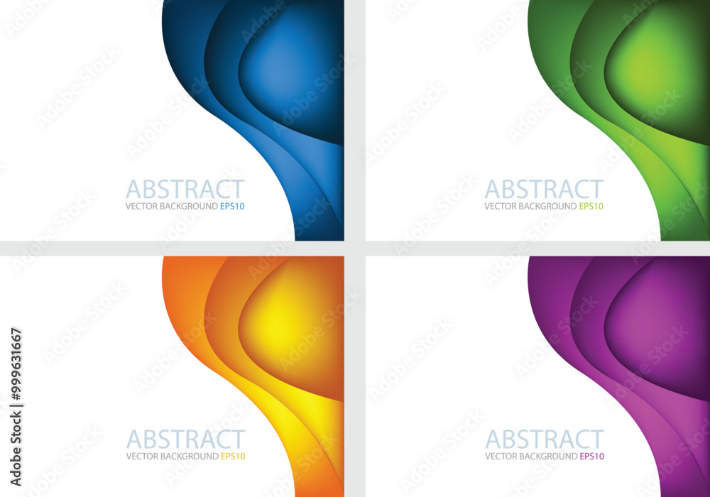 Poster graphic vector curve line overlap background for text and message design