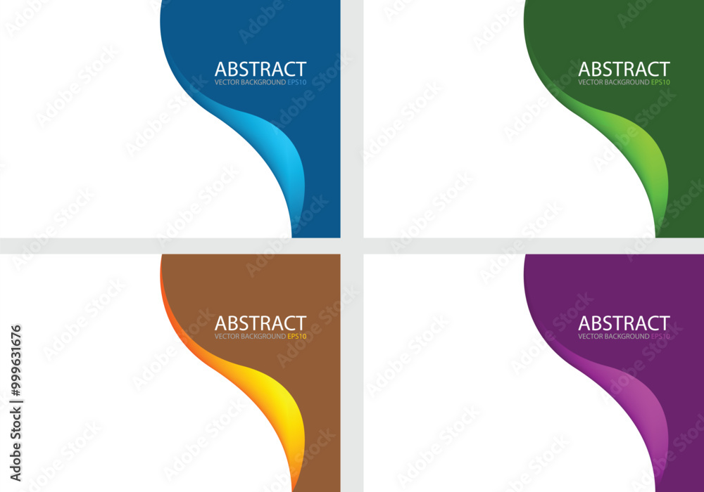 Poster graphic vector curve line overlap background for text and message design