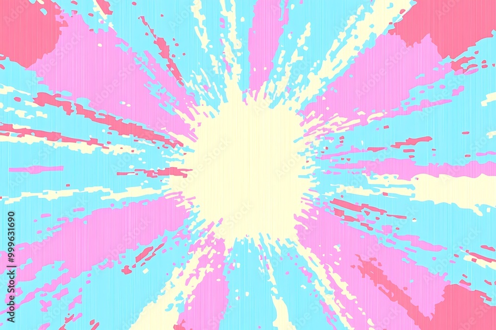 Poster pop frame background/horizontal that looks like it's exploding