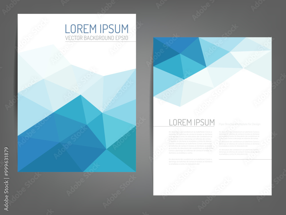 Poster header flyer business brochure vector graphic with space for text and message design