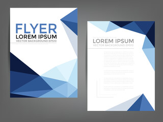 Header flyer business brochure vector graphic with space for text and message design