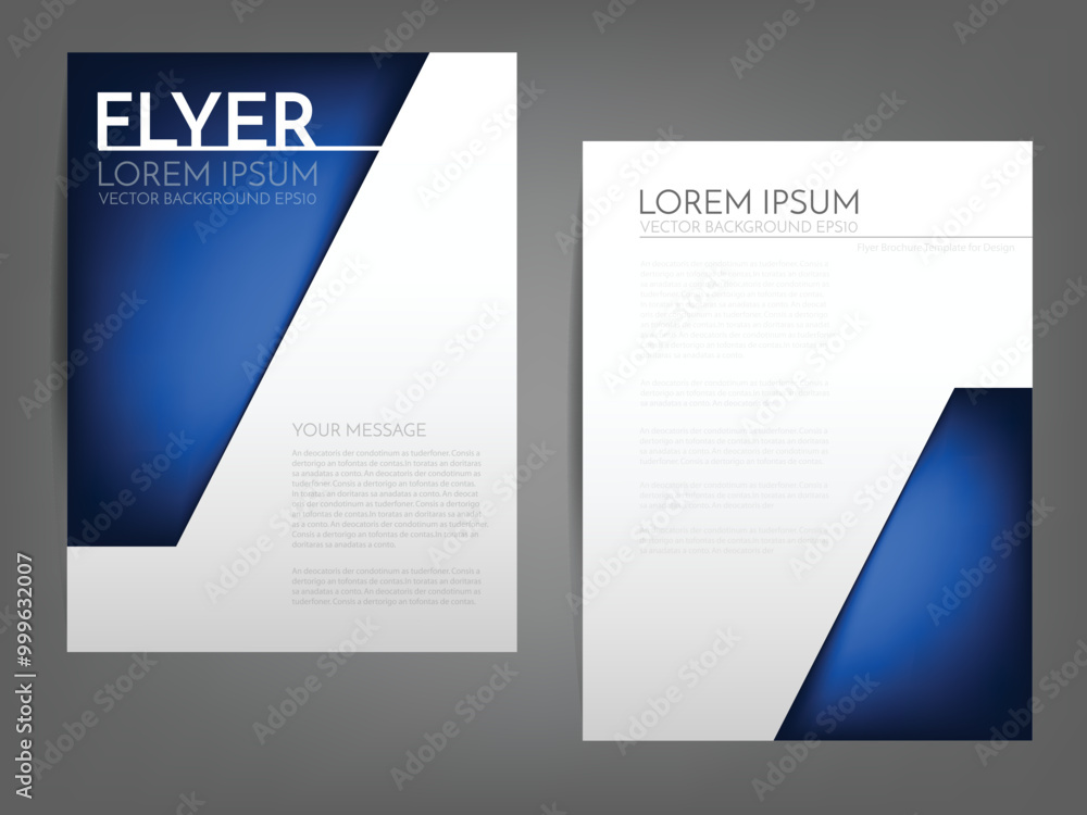 Aufkleber header flyer business brochure vector graphic with space for text and message design