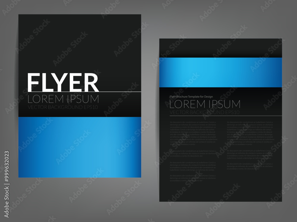 Poster header flyer business brochure vector graphic with space for text and message design