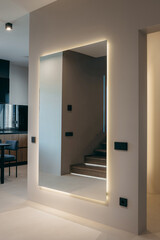 Mirror in the hallway in the house