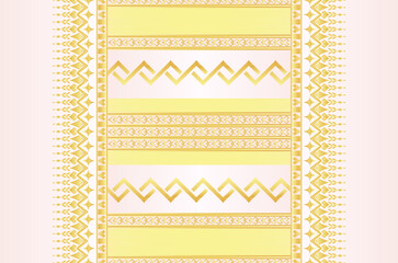 Thai fabric Seamless pattern - mini heart gold