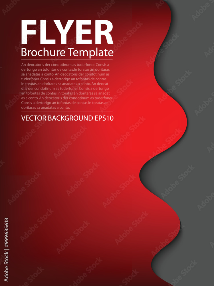 Poster graphic vector curve line overlap background for text and message design