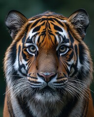 Fototapeta premium Majestic Tiger Portrait in Natural Habitat