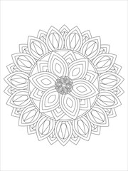 Flower coloring pages for kids
