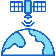 Remote Sensing Satellite Icon