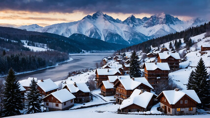 A Beautiful Realistic winter season background