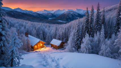 A Beautiful Realistic winter season background