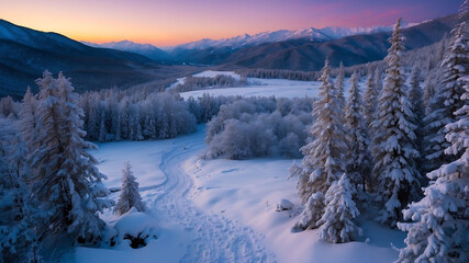 A Beautiful Realistic winter season background