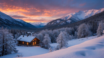 A Beautiful Realistic winter season background