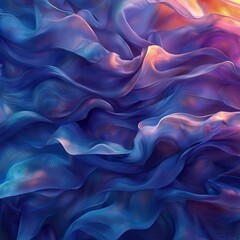 Obraz premium Abstract Flowing Textures in Vibrant Colors