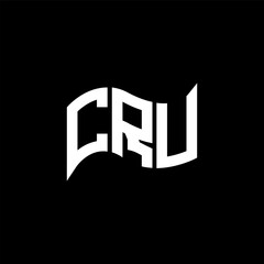 CRU logo design, CRU simple and modern logo. CRU luxurious alphabet design