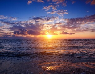 Fototapeta premium 일출의 아름다움