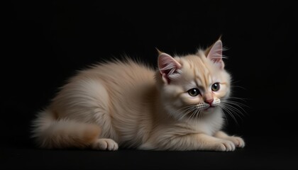 Obraz premium Curious kittens gaze a portrait of innocence