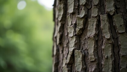 Obraz premium Natures intricate beauty A closeup of a tree trunk