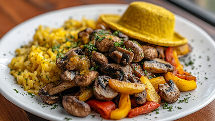 Mushroom fajita