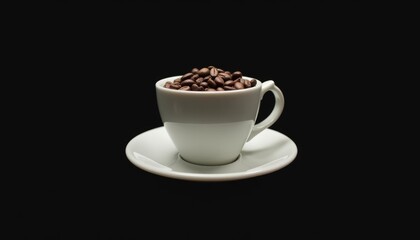Obraz premium A steaming cup of coffee ready to warm your day