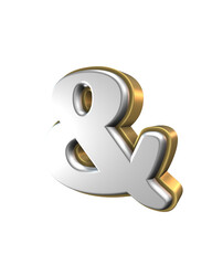 Obraz premium 3D Render of number and symbol