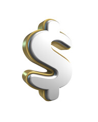 3D Render of number and symbol