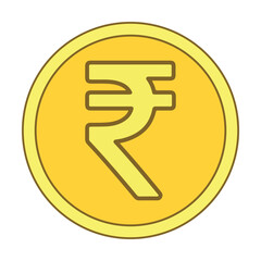 Vector Indian rupee currency sign vector icon high quality and fully scalable 