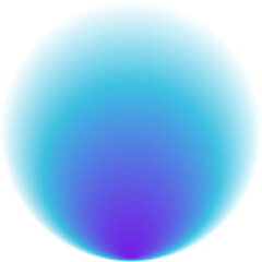 abstract blue round aura gradient, circle shape, blurred sphere, modern art harmony, inner peace and wellbeing concept design