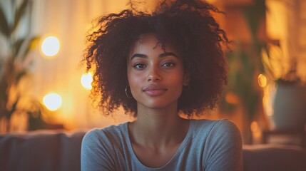 Tranquil Therapy Session in Cozy Office with Attentive Therapist and Comfortable Couch Under Peaceful Lighting - Medium Shot