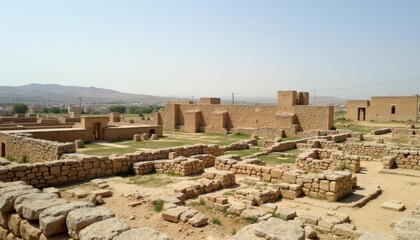  Ancient ruins under a clear sky