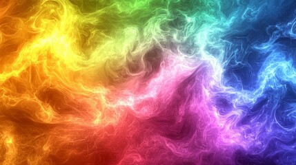 Fototapeta premium Vibrant Abstract Colorful Smoke Swirls. Artistic Rainbow Fluid Motion Backgrounds