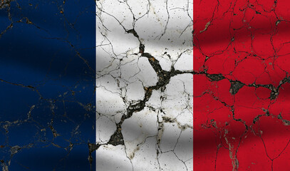 France economic crisis and damage from natural disasters and earthquakes