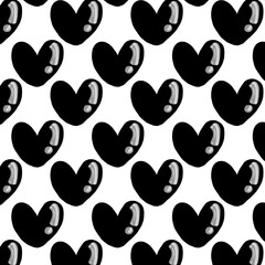 seamless pattern with hearts
