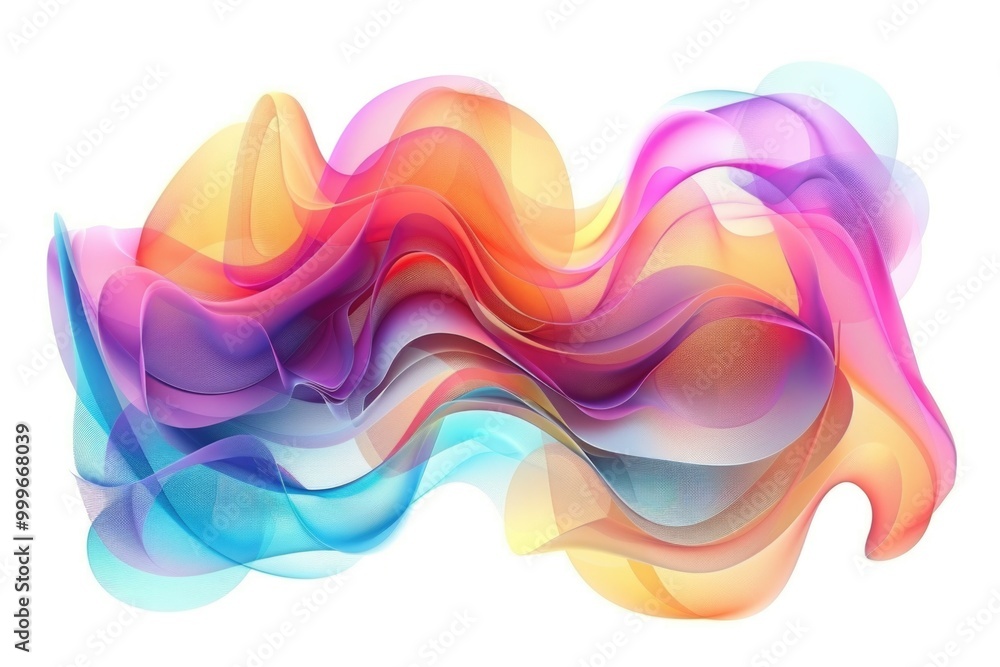 Poster a vibrant and dynamic background featuring wavy patterns in various colors, perfect for creative pro