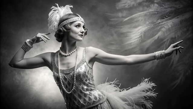 a woman in a 1920s