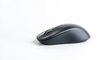 A wireless computer mouse, sleek and modern, isolated on a white background.