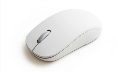 A wireless computer mouse, sleek and modern, isolated on a white background.