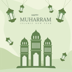 Fototapeta premium mosque background with text space perfect for islamic design asset, like ied, adha, and other