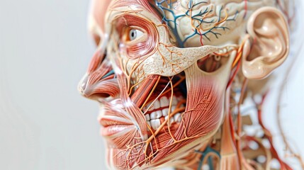 A detailed image of a person's face, ideal for use in portrait or editorial contexts