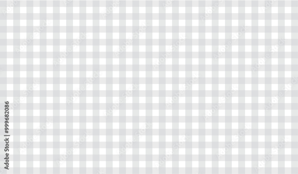 Poster gray gingham fabric square checkered seamless pattern texture background vector illustration.