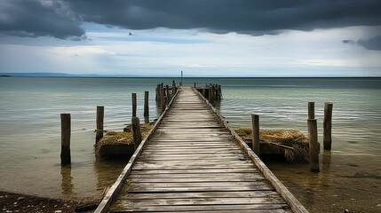 Sunrise on the beach with cocktail