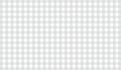 Gray gingham fabric square checkered seamless pattern texture background vector illustration.