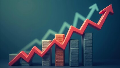 Obraz premium Boosting Business Performance A Visual Metaphor